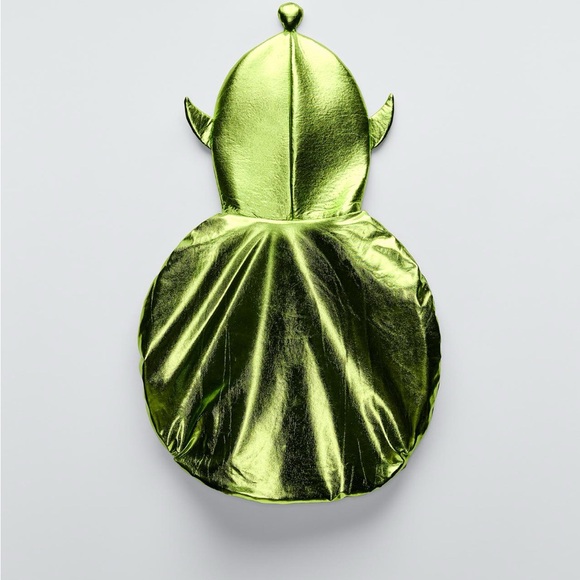 Zara kids Halloween Metallic Green Alien Costume. - Picture 2 of 6
